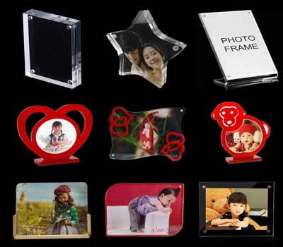 Acrylic photo frames