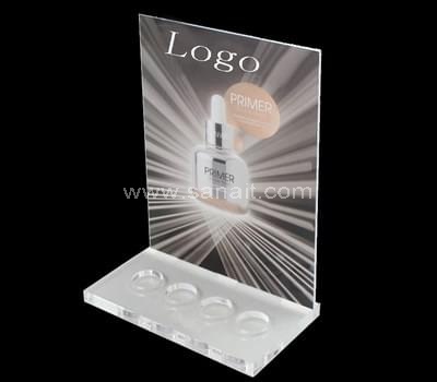 L shaped acrylic display for cosmetic