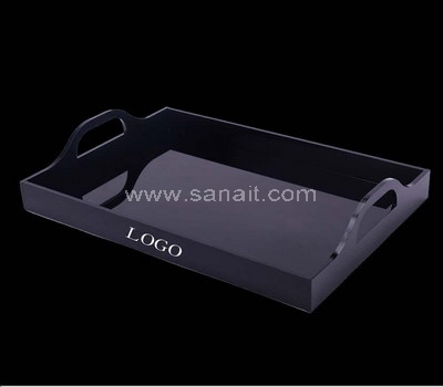 Black plastic tray