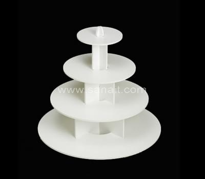 White acrylic cupcake stand