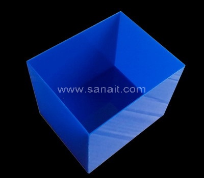 5 sided blue acrylic box