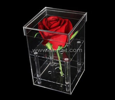 Acrylic flower box with holes