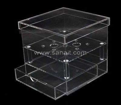 Acrylic flower box with drawer
