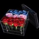 Acrylic rose box with 16 holes