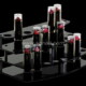 3 tiers black acrylic lipstick display stands wholesale