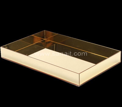 Custom gold mirror acrylic serving tray