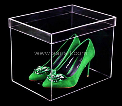 Custom clear acrylic shoe box