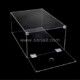 Drop front stackable clear acrylic sneaker shoe organizer box