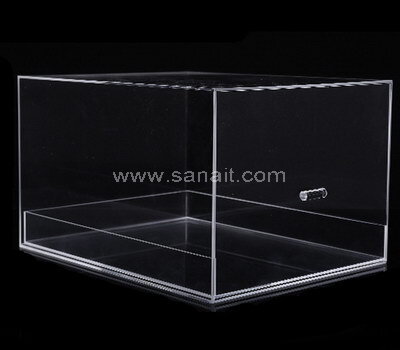 Acrylic front entry stackable clear shoe box