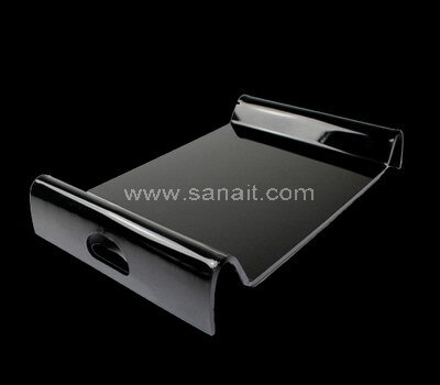 Personalized black lucite tray