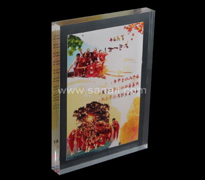 Wholesale seamless hot pressing embedded acrylic photo frame