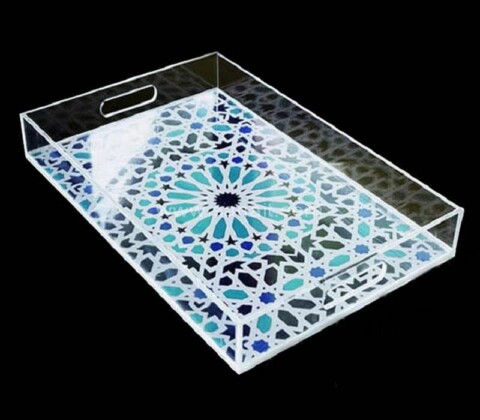 Custom image UV printing acrylic tray