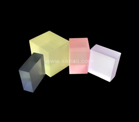 Custom coloured acrylic blocks bulk sale