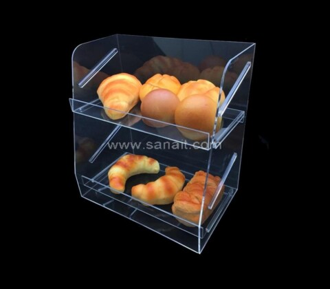 Customized acrylic bread display shelf
