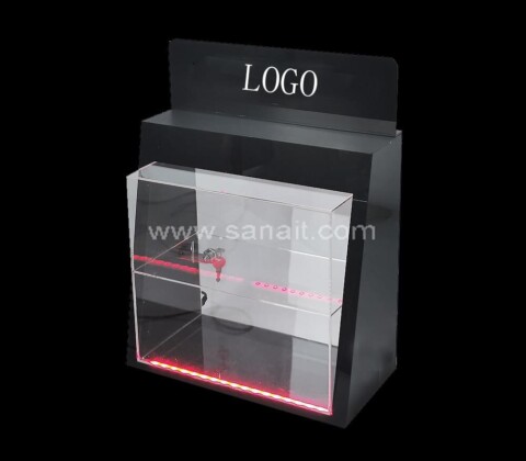Custom acrylic lighted display case