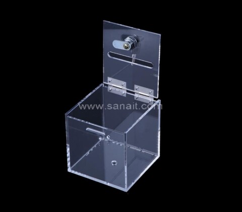 SAAB-143-1 Custom acrylic suggestion box with lock