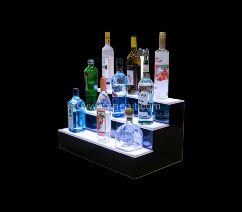 SALD-023-1 Custom LED liquor bottle display steps