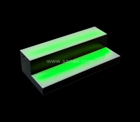 SALD-024-1 Custom 2 step acrylic lighted bar shelf