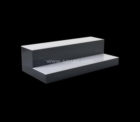 Custom 2 step acrylic lighted bar shelf