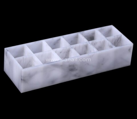 Marble acrylic organizer box wholesale