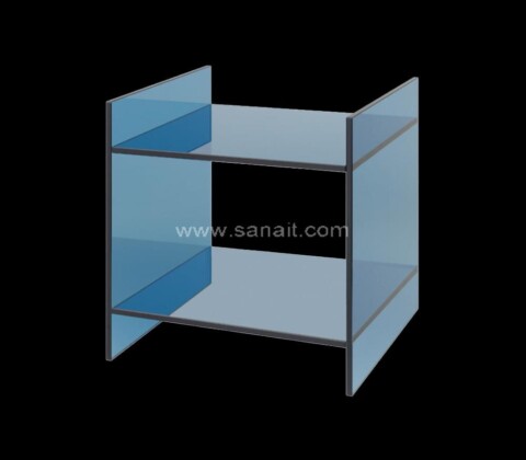 Custom acrylic shelf organizer
