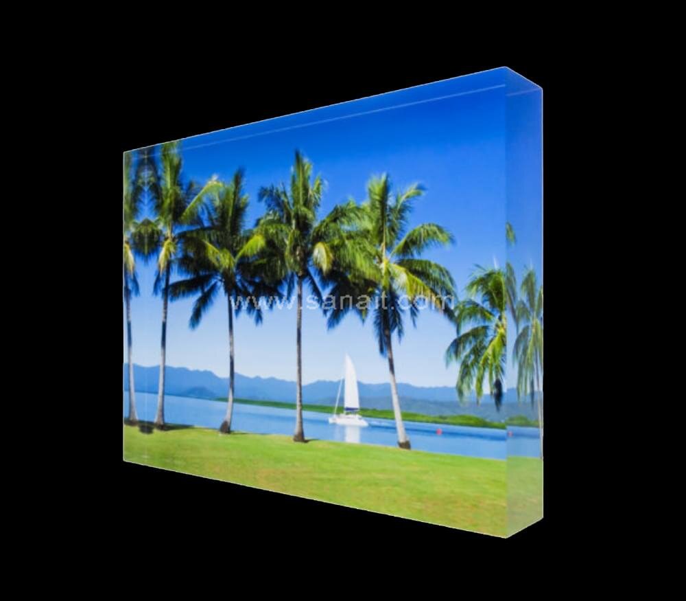 Custom acrylic blocks with UV print