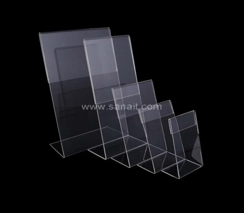 L shape acrylic sign holder wholesale