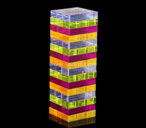 Custom Acrylic Jenga Tumbling Tower Elegant Decor Game Building Block