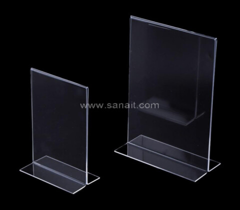 Clear Acrylic T Sign Holder Wholesale