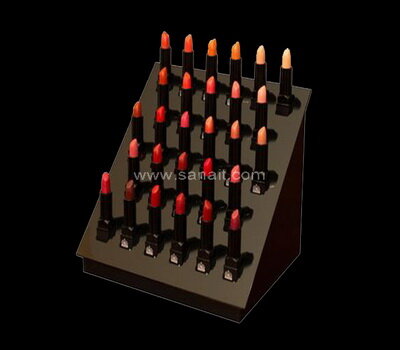 Custom made black acrylic lipstick display organizer