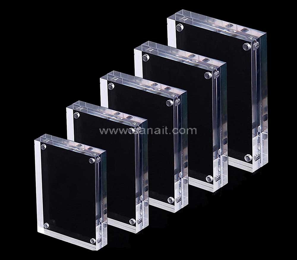 Custom Crystal Acrylic Photo Poster Table Display Frame Price Tag