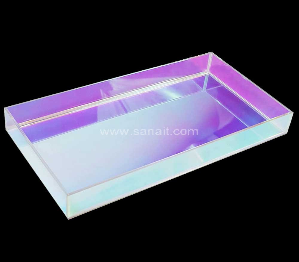 Iridescent Acrylic Decorative Tray Wholesale