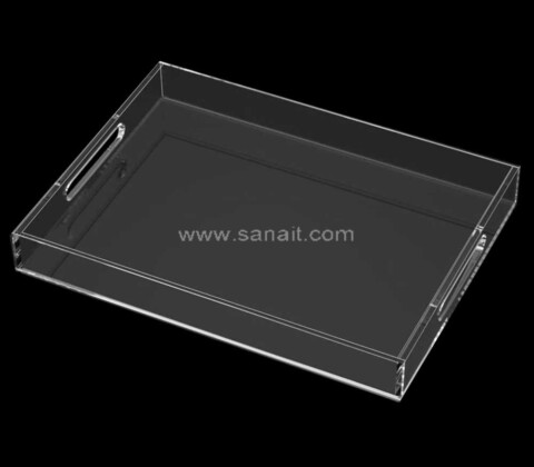 Custom Clear Acrylic Tray with Handle for Serving