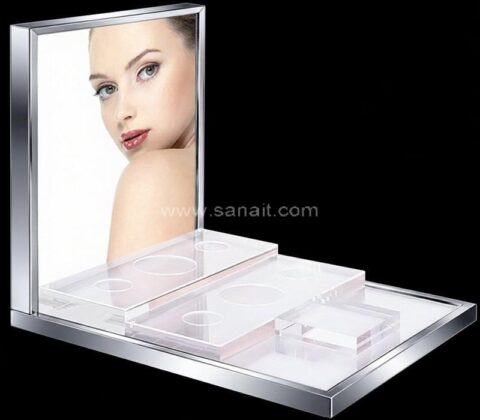 Présentoir de parfum en acrylique de comptoir personnalisé