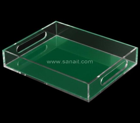 Benutzerdefinierte klare Acryl Tabletts Lieferant aus China