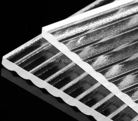Geriffelte Acrylglasplatten Extrudierte Platte Strukturiertes Plexiglas