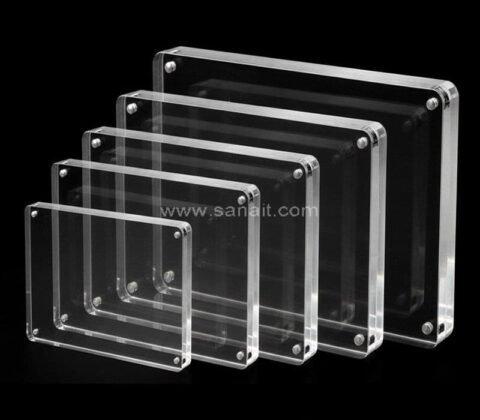 Customized Frameless Clear Acrylic Magnetic Picture Photo Frame