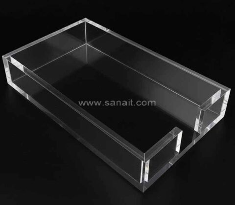 Vassoi personalizzati in acrilico trasparente per blocchi note