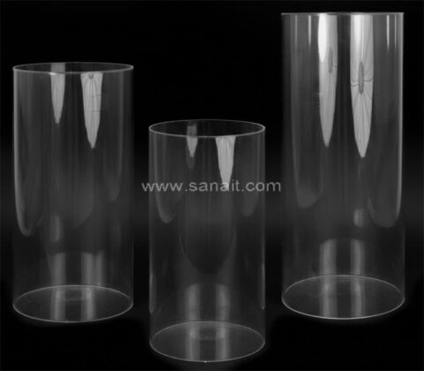 Kundenspezifischer Acryl-Zylinder-Sockel