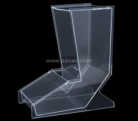 Kundenspezifische klare Acryl Schwerkraft füttern trockenes Getreide Lebensmittel-Spender