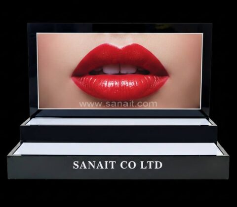 Custom Modern Elegant Acrylic Rack With LED Light