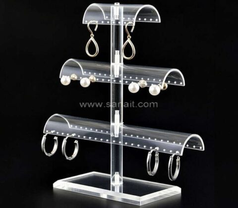 Customized Clear Acrylic Earring Display Stand
