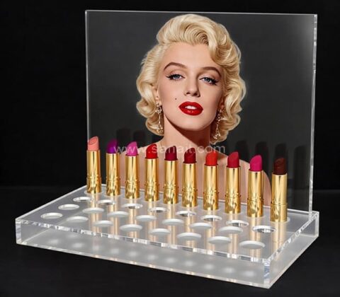 Custom Clear Acrylic Lipstick Display Stands