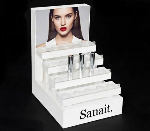 Countertop Acrylic Makeup Display Stand for Lipsticks