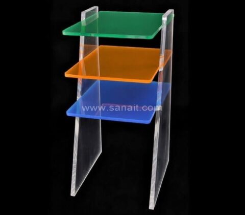 Colorful 3-Tier Acrylic Side Table