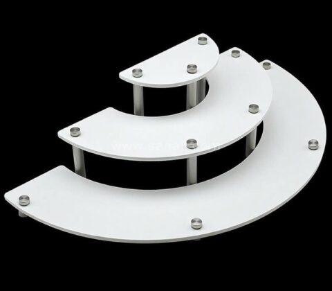 Elegant White Acrylic Buffet Display Stand