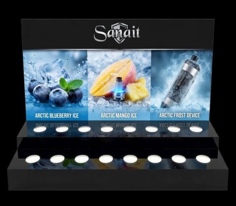 Custom LED Vape Juice Display Stand