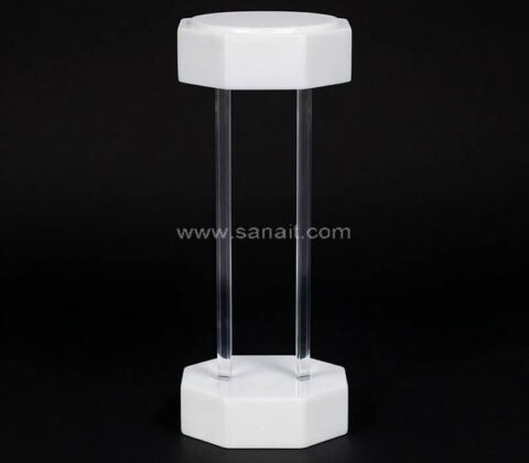 Luxury Acrylic Hex Pedestal Stand