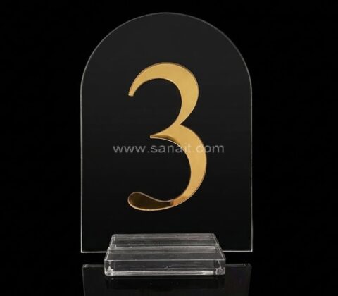 Números de mesa personalizados en 3D