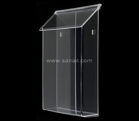 Custom Clear Acrylic Brochure Holder Wall Mount